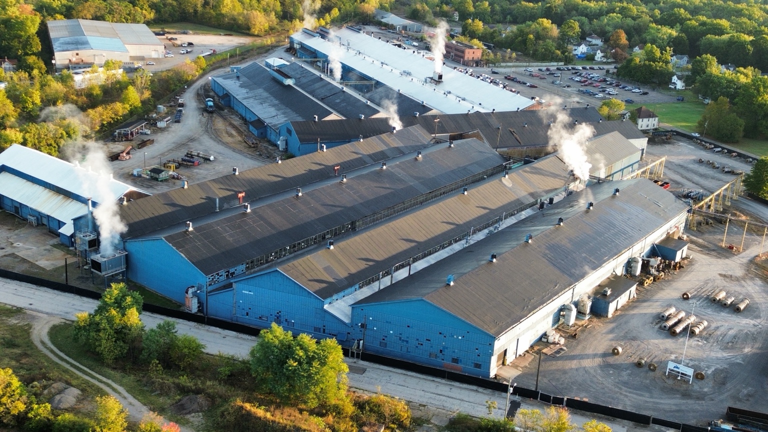 Industrial complex aerial photograph