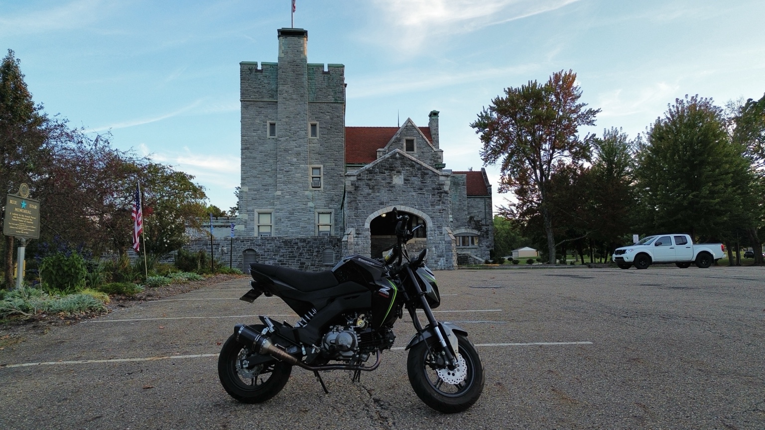 Motorcycle at an outdoor location